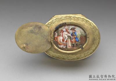 图片[2]-Copper-body enamel-inlaid dual-level covered snuff box, 18th-19th century, Europe-China Archive